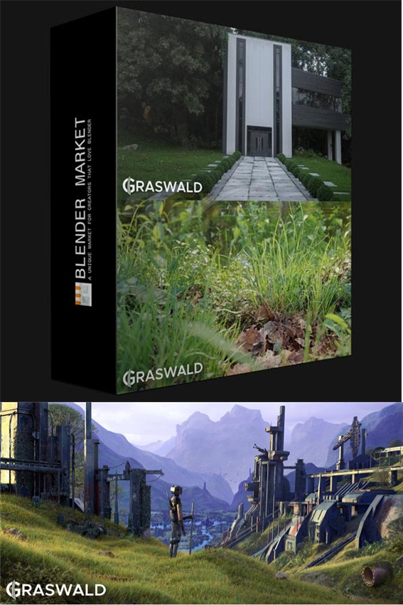 [모델링 소스] Blender Addons - Graswald and Cuber - 예스파일